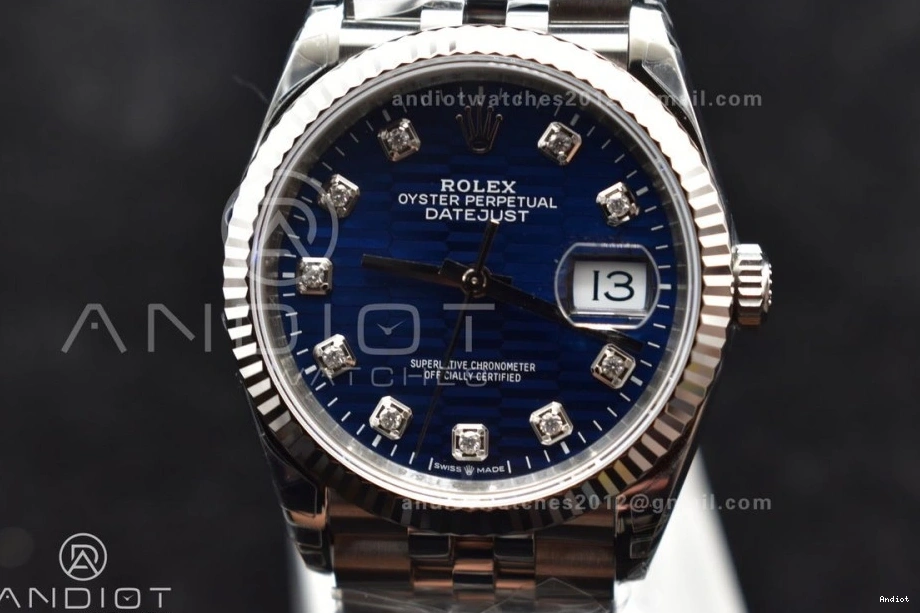 Diamond Steel 904L Jubilee VS3235 Blue Dial 126234 Bracelet Edition 1:1 Best 36 On DateJust SS VSF 1129